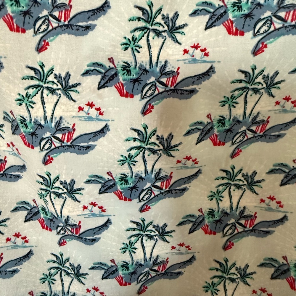 Slate & Stone Men's Blue Tropical Button Down Shirt - Picture 5 of 5